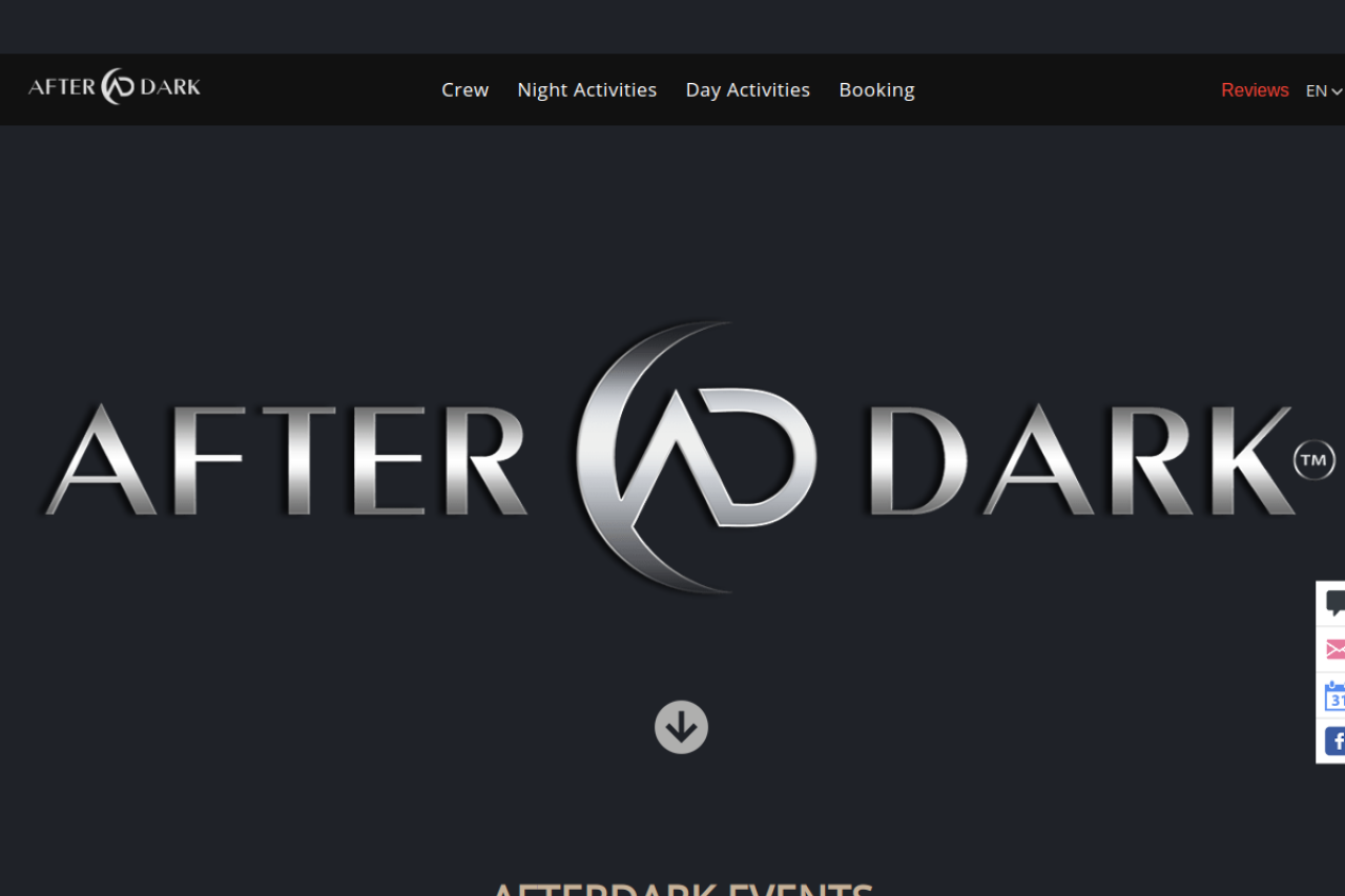After Dark website