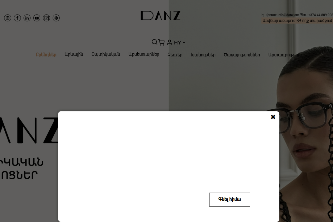 Danz website